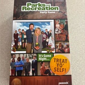 Funko Parks and Recreation Party Game - Green and Brown Box